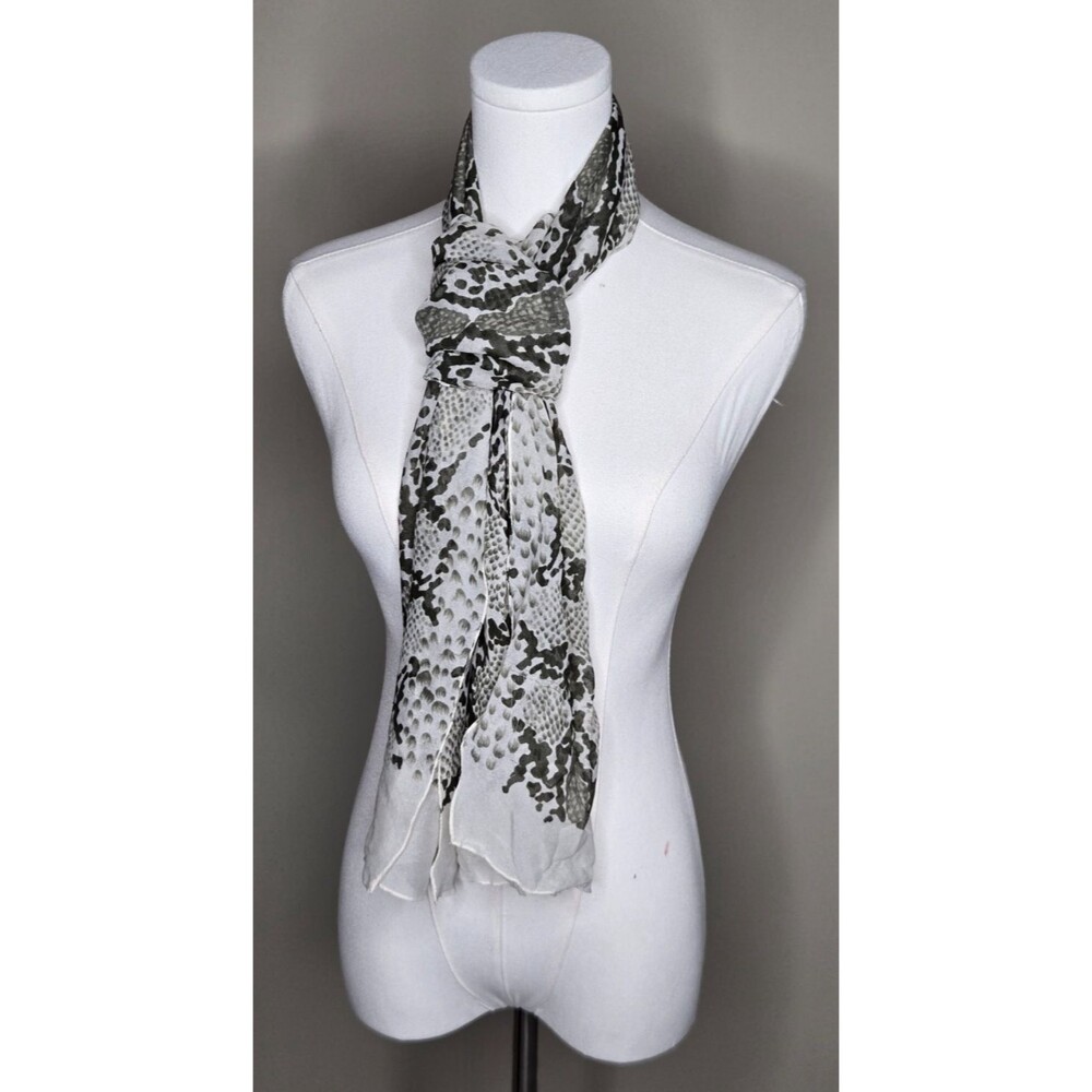 Honey Made in Italy Animal Print Sheer Scarf Wrap – Quiet Luxury Boho Chic